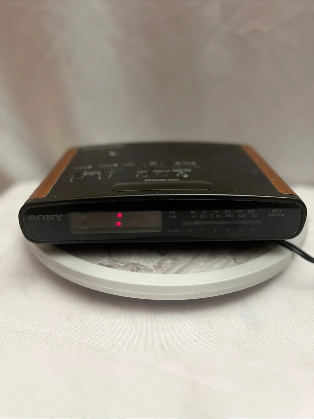 Vintage Sony Dream Machine ICF-C420 Dual Alarm AM/FM Clock Radio Woodgrain
